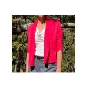 89th & Madison Open Cardigan | S | Hot Pink | 3/4 Sleeves | Slightly Cropped